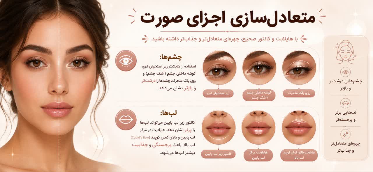 متعادل‌سازی اجزای صورت